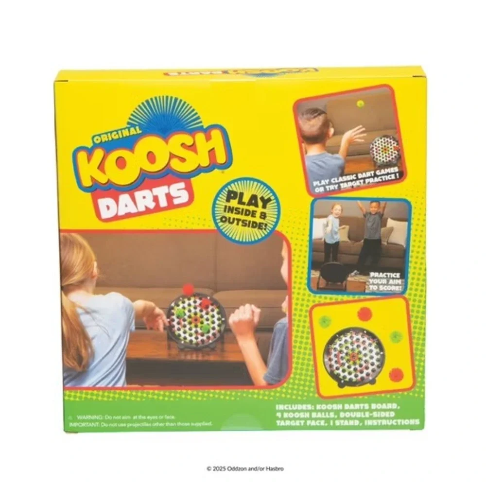Koosh Darts Dartboard Toy For Kids Interactive Indoor & Outdoor Game Ages 6+ NEW